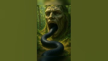 A Giant Snake Enters the Human-Mouth Cave 🐍 | Made with AI #ai #snake #shorts