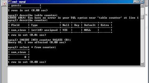 VIDEO TUTORIAL PHP & MySQL Course 13 Writing a Counter Script