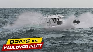 HAULOVER BOAT GOES UNDER WATER! | Boats vs Haulover Inlet