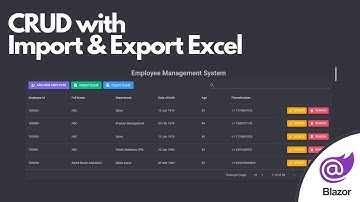 [Beginner Friendly] Blazor CRUD with Import & Export Excel Intro - Source Code Available