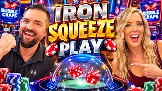 Iron Squeeze Play At Full Bets | Bubble Craps Session