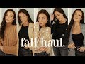 FALL CLOTHING HAUL: basic pieces you need