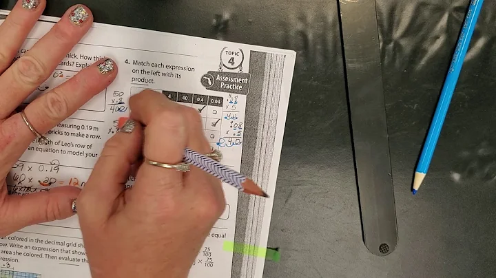 Envision Math Topic 4 (Multiplying Decimals) Review answers part 1