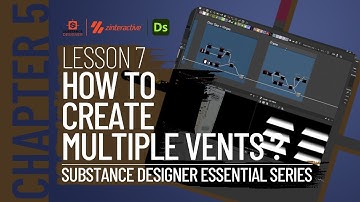 How to Create Multiple Vents? | Lesson 7 | Chapter 5 | Substance Designer 2021 Essential Series