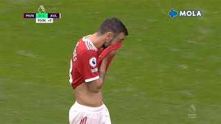 Premier League | Bruno Fernandes Penalty Missed | Manchester United vs Aston Villa