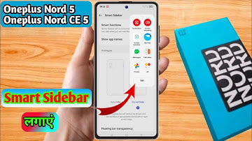 oneplus nord 5 smart sidebar settings, oneplus nord 5 sidebar settings
