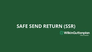 Safe Send Return Overview (SSR)