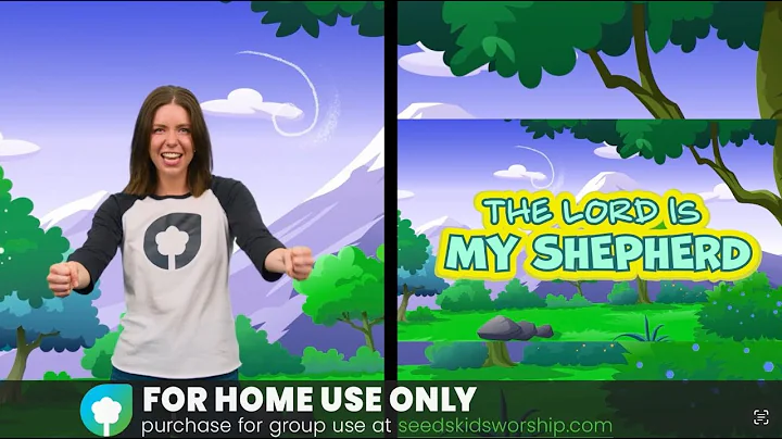 Psalm 23:1-3 - The Lord is My Shepherd (Hand Motions)