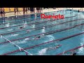 Daniela’s 50m freestyle race