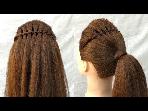 Beautiful!!Ponytail hairstyle with Amazing trick||Awesome hairstyle for ...