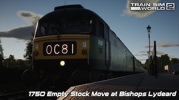 1750 Empty Stock Move at Bishops Lydeard - West Somerset Railway - Class 47 - Train Sim World 2