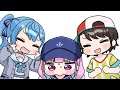 Aqua got overwhelmed by subarus and suiseis extroverted vibesanimated hololiveeng sub