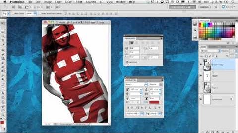 Photoshop Tutorial - simple tricks for combining text with photos