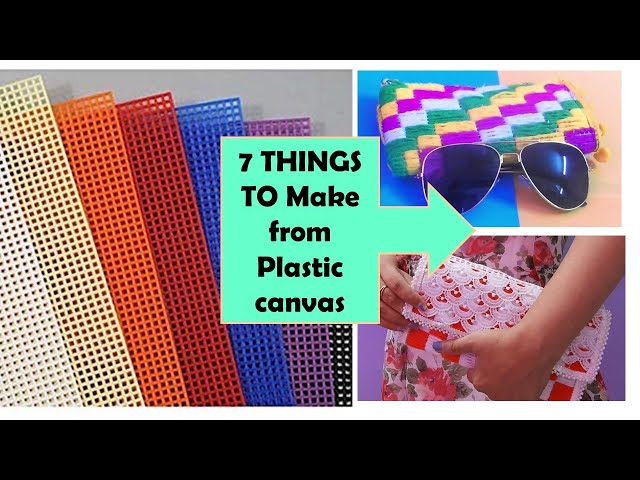 How-To: Modern Plastic Canvas Wall Art - Make