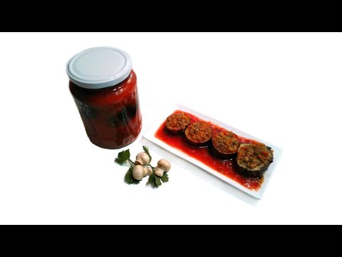 Баклажаны фаршированные грибами