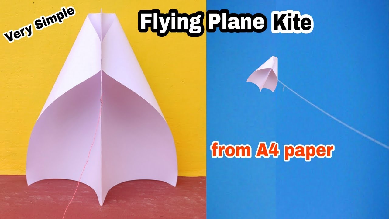 How To Make a Flying Plane Kite How To Make a Kite DIY Kite