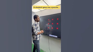 How to connect all 9 dots with 4 lines | #ytshorts #youtubeshorts #puzzle