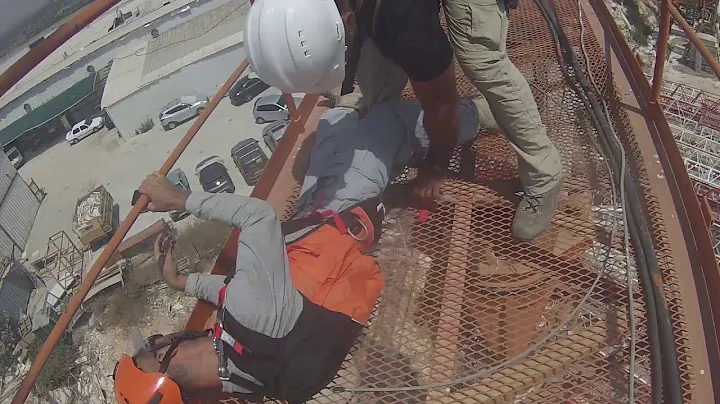 Rescue Injured crane operator