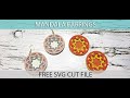 Mandala earring tutorial with free SVG cut file!