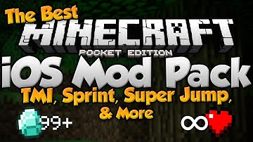 THE BEST iOS MOD for MCPE 0.11.0 - Too Many Items, Sprint, & More! - Minecraft PE (Pocket Edition)