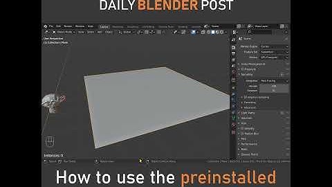 Preinstalled Scatter Add-On for Blender #Shorts