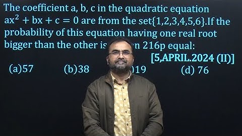 IIT JEE Main PYQ Probability 5 April 2024 shift 2