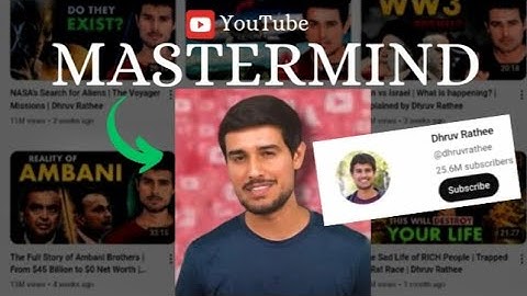 How @dhruvrathee beats other Youtubers: His SECRET to beat the YouTube Algorithm