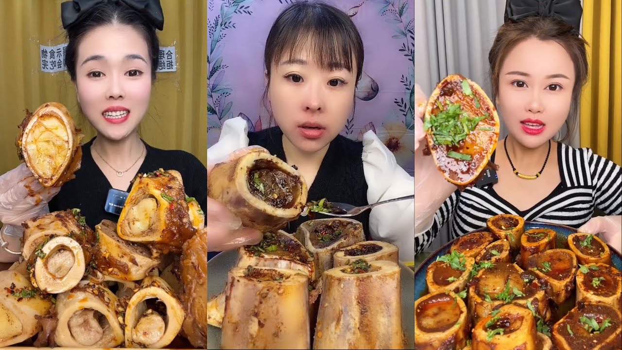 asmr mukbang thánh ăn tủy xương- beef bone marrow- sumsum tulang daging lembu- utak ng buto #8