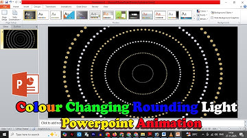Circle Light Effect in Powerpoint | Rounding light Animation in Powerpoint | Powerpoint Animation