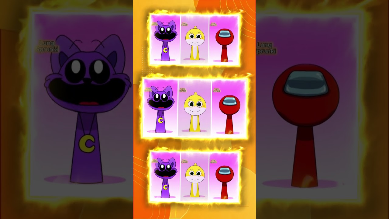 SPRUNKI OC! : CATNAP  🆚  BABY SHARK  🆚  AMONG US Tiles Hop EDM Rush!