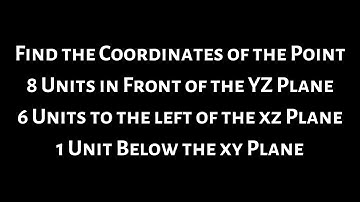 Find the Coordinates of the Point in Space