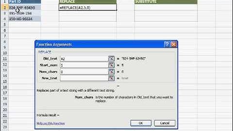 Use the REPLACE and SUBSTITUTE Functions