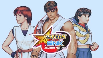 Capcom Vs SNK - Sakura/Yuri/Ryu Arcade Playthrough - Dreamcast
