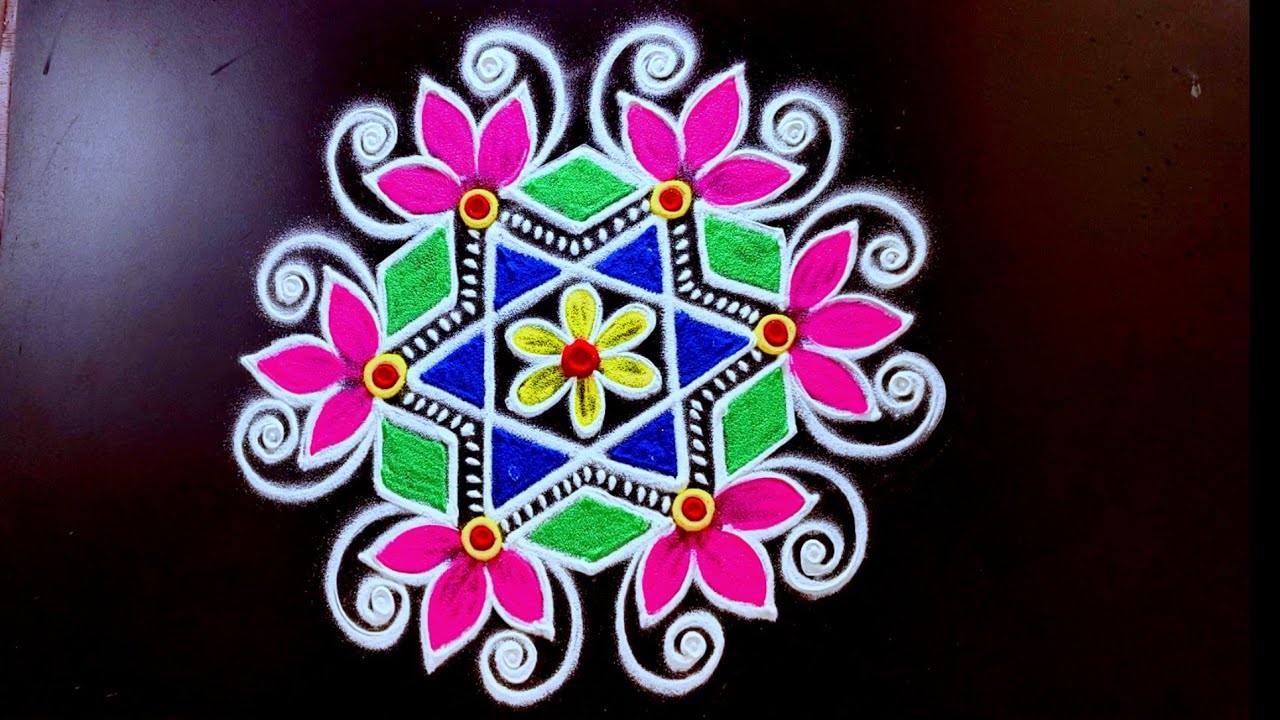 நாளை வெள்ளி கிழமை ஸ்பெஷல் படி கோலங்கள் 🌷 festival special rangoli designs 🌷 Thiru Aarooran Rangoli 