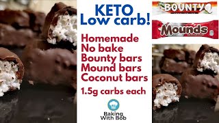 KETO Bounty / Mounds / Coconut bars No bake