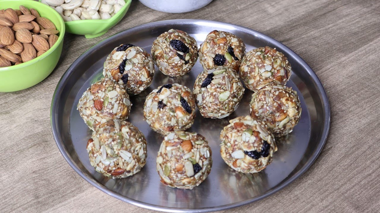 ఉక్కు లాంటి బలాన్ని చ్చే డ్రైప్రూట్స్ లడ్డూ || dryfruits laddu recipe. 