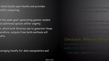 Understanding the Differences Between Two Methods of Generating Gamma Random Samples in Python