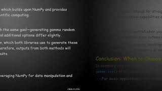 Understanding the Differences Between Two Methods of Generating Gamma Random Samples in Python