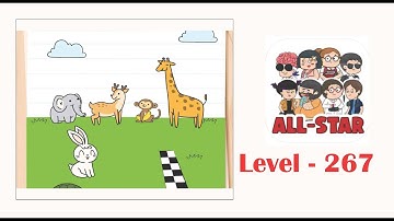 Brain test all star level 267 The tortoise must win the race.