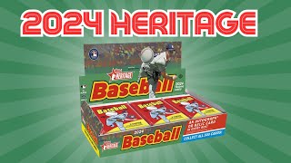 NEW RELEASE 2024 Topps Heritage Hobby Box Review  No Guaranteed Auto  Is It Worth $100?