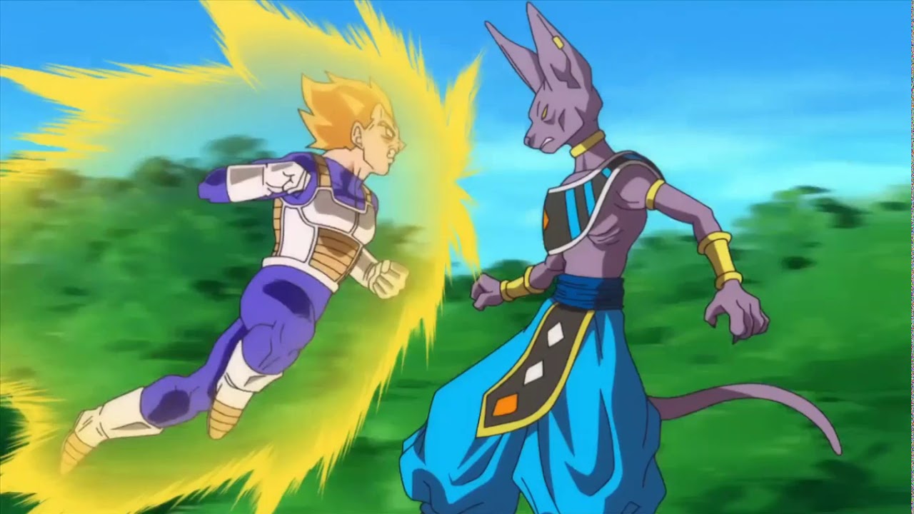 Vegeta SSJ Rage Vs Beerus [VOSTFR] - YouTube