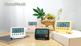 MeesMeek Digital Travel Alarm Clock (White)