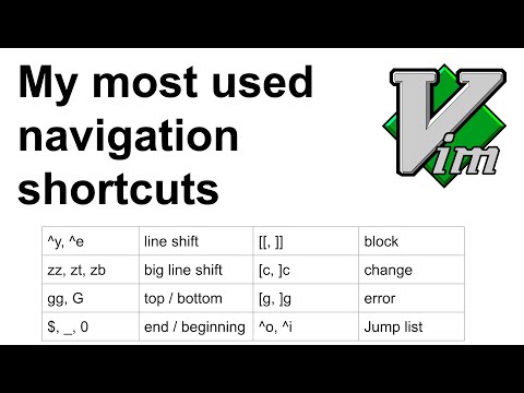 My most used vim shortcuts for navigation