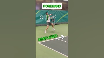How to Hit a Tennis Forehand (Start Here) Footwork & Technique. #tennis #tennisforehand #forehand