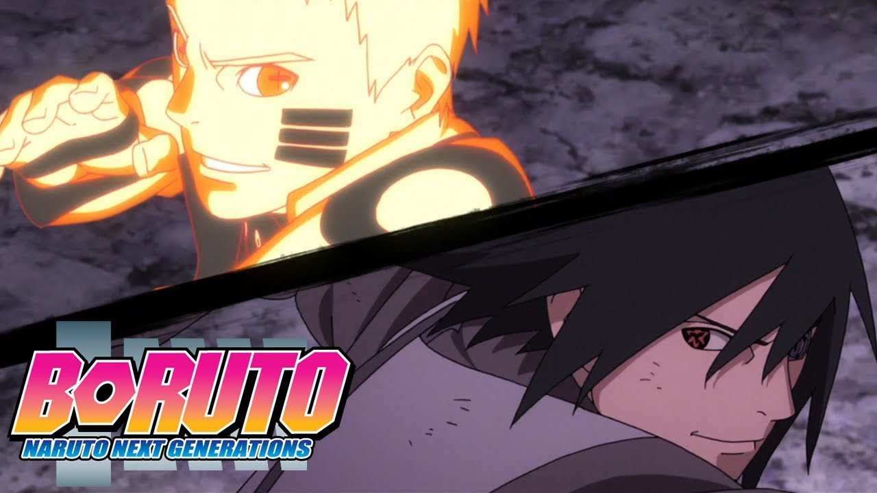 Naruto and Sasuke vs Momoshiki  Boruto Naruto Next Generations