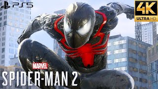 Marvel's Spider-Man 2 PS5 - Symbiote Suit Free Roam Gameplay (4K 60FPS)