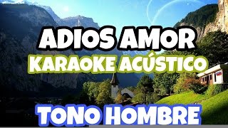 Video thumbnail of "ADIOS AMOR - Christian Nodal KARAOKE ACUSTICO PIANO"