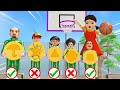 Squid Game (오징어 게임) - Scary Stranger 3D Trying Basketball Honeycomb Candy Shape Challenge New Game