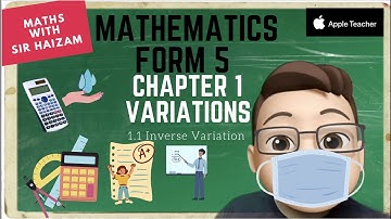 Form 5 Chapter 1.2 Inverse Variation #mrsmchannel