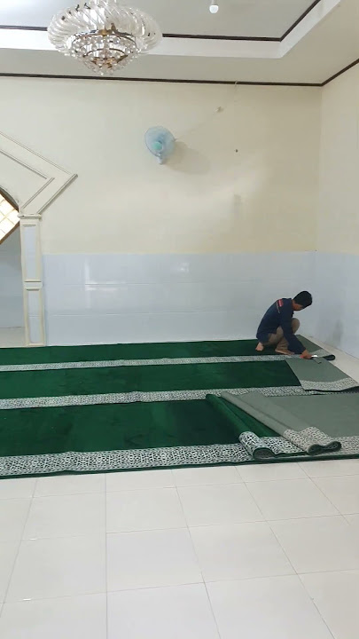 Great Process of Installing Turkish Carpet in Jakarta #syifakarpet #shorts